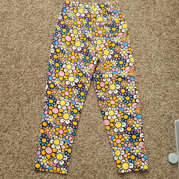 Lazy Oaf All The Flowers Peggy Pants Floral Tapered Pleated Size UK 8 US 4 NWT - Picture 7 of 7